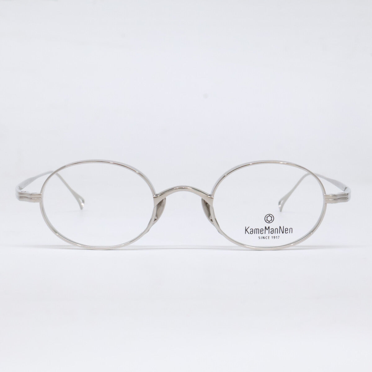 KameManNen KMN9918 TS Oval Eyeglasses Silver Size 45X22-145
