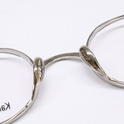 KameManNen KMN9918 TS Oval Eyeglasses Silver Size 45X22-145