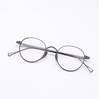 KameManNen KMN113 MBK Boston Eyeglasses Black Size 46X21-145