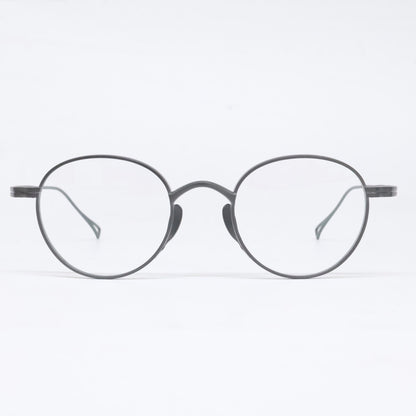 KameManNen KMN113 MBK Boston Eyeglasses Black Size 46X21-145