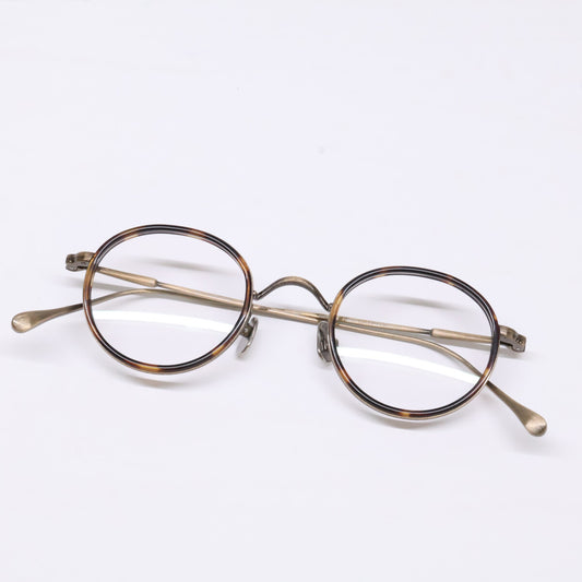 KameManNen KMN139 HAV/AG Boston Frames Brown Glasses Size 43X24-143