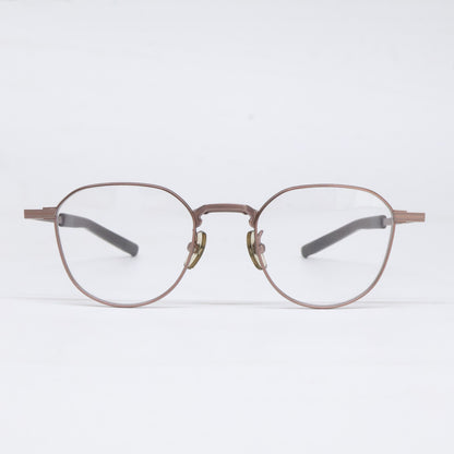 999.9 S-955T 8 Crown Panto Eyeglasses Brown Size 46X20-142
