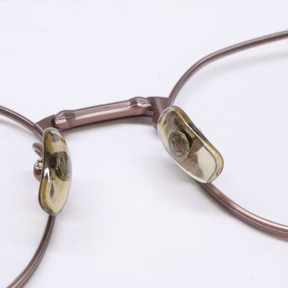 999.9 S-955T 8 Crown Panto Eyeglasses Brown Size 46X20-142