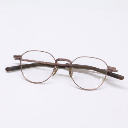 999.9 S-955T 8 Crown Panto Eyeglasses Brown Size 46X20-142