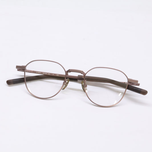 999.9 S-955T 8 Crown Panto Eyeglasses Brown Size 46X20-142