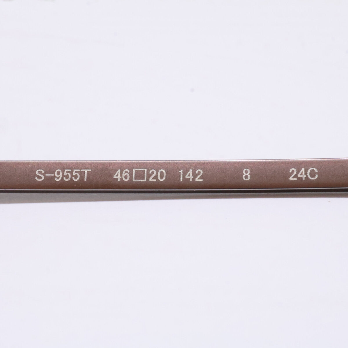 999.9 S-955T 8 Crown Panto Eyeglasses Brown Size 46X20-142