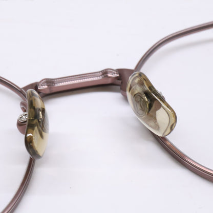 999.9 S-955T 8 Crown Panto Eyeglasses Brown Size 46X20-142