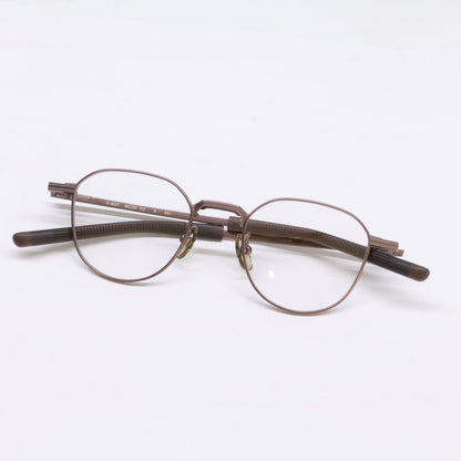 999.9 S-955T 8 Crown Panto Eyeglasses Brown Size 46X20-142