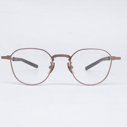 999.9 S-955T 8 Crown Panto Eyeglasses Brown Size 46X20-142