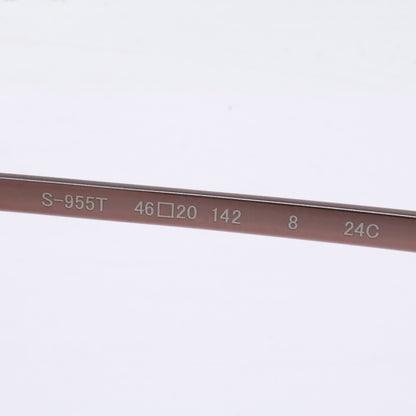 999.9 S-955T 8 Crown Panto Eyeglasses Brown Size 46X20-142