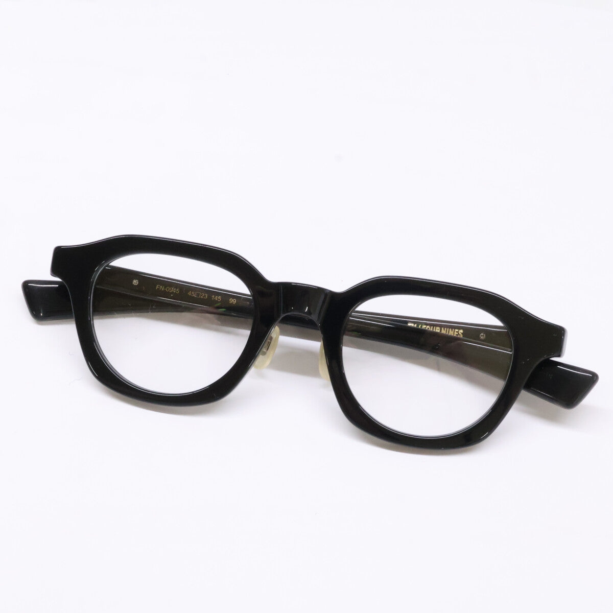 999.9 FN-0945 99 Boston Cell Frames Black Glasses Size 45X23-145