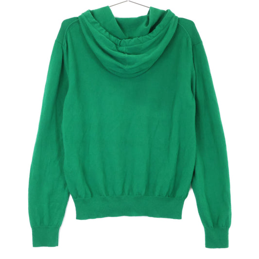 LOUIS VUITTON LV Embossed Cashmere Silk Hoodie Green Size XS