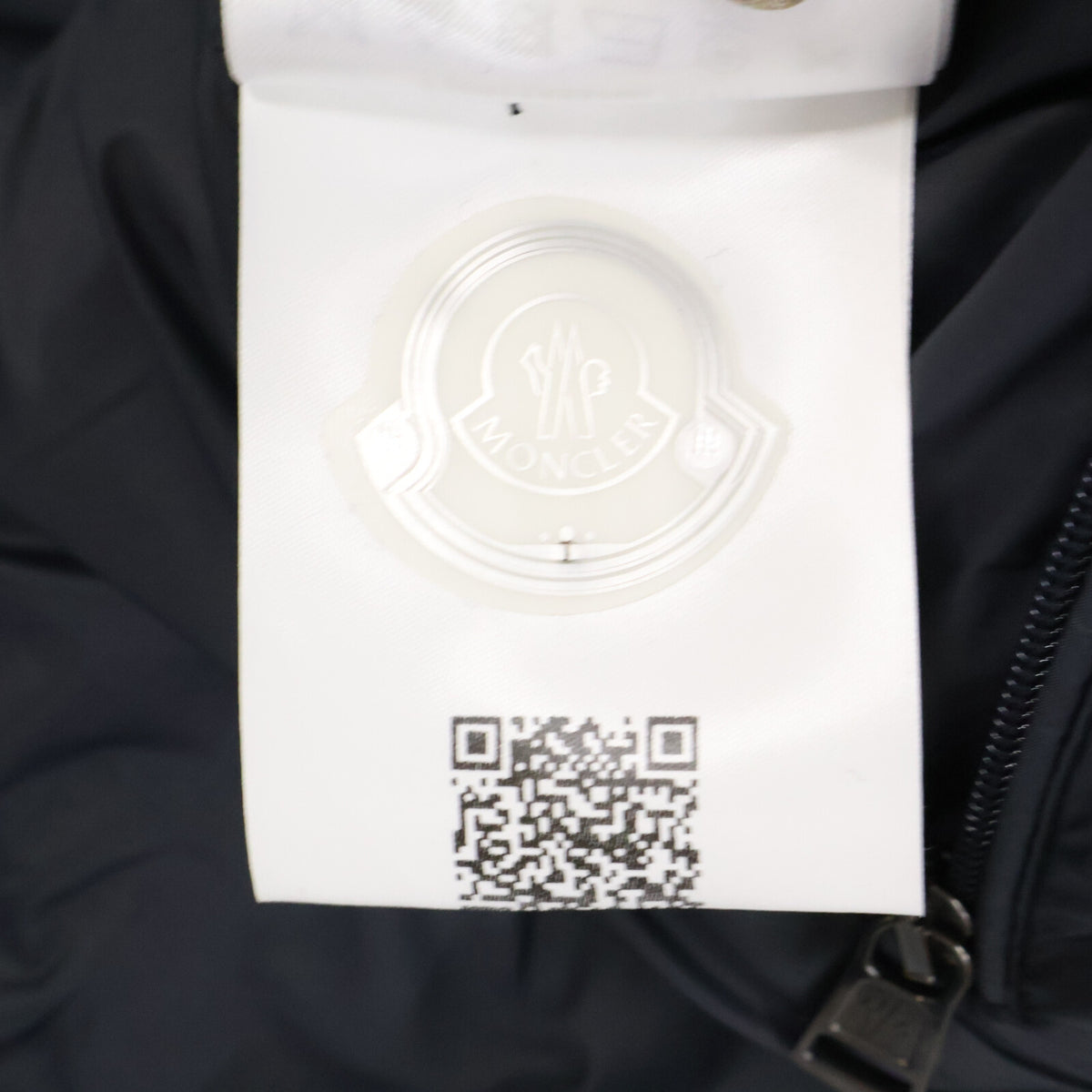 MONCLER MONTGENEVRE Hooded Wool Down Jacket Navy Size 2