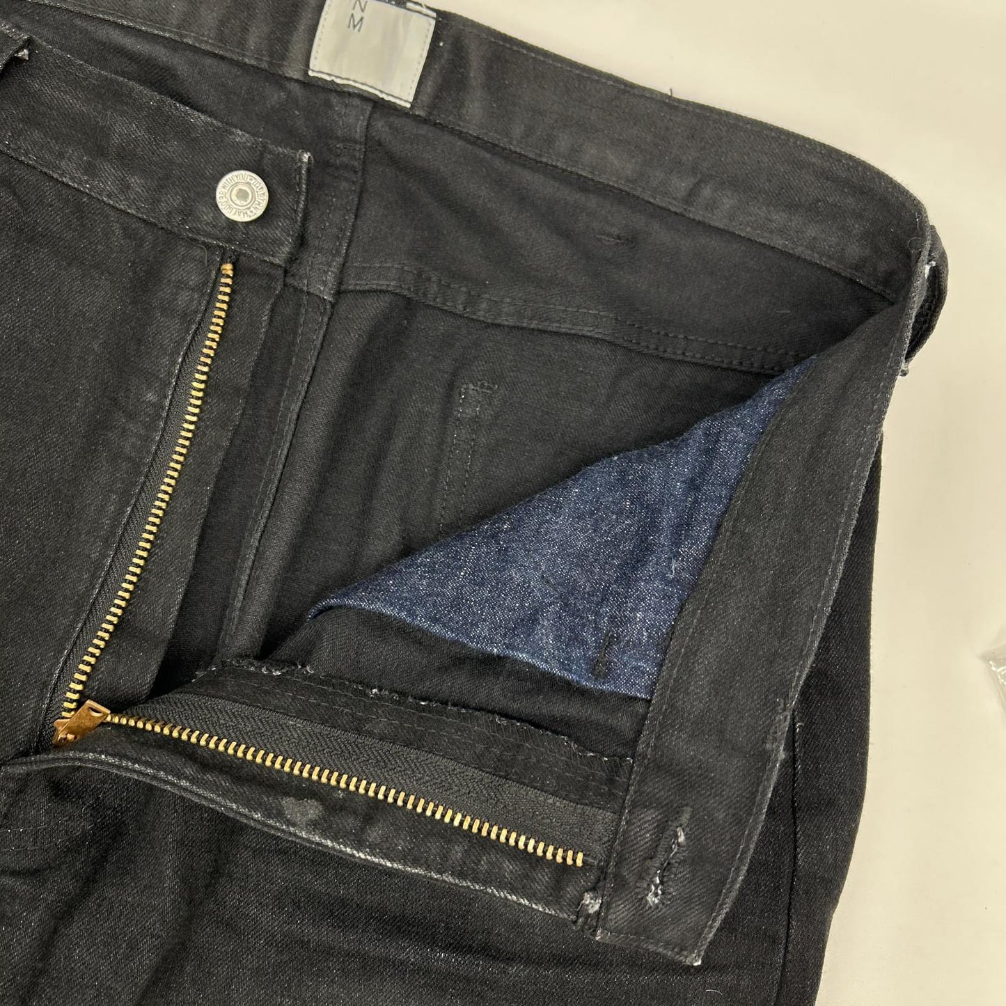 New Manual #010 Cotton LV Super Slim Jeans Black Size 34