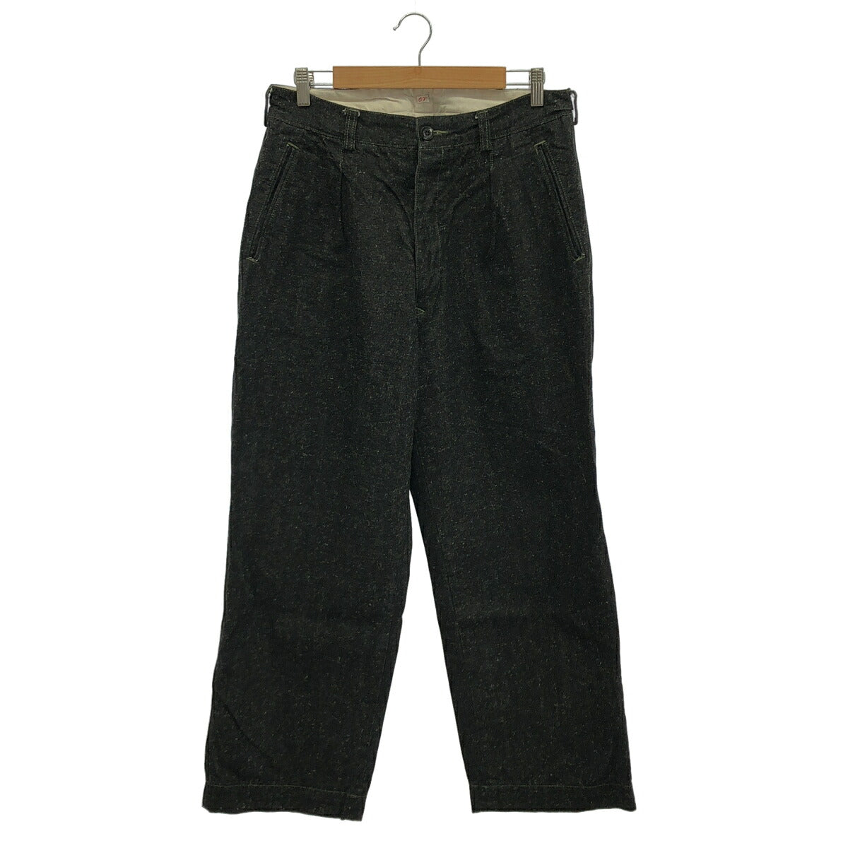 OUTIL Pantalon Melle Cotton Hemp Chino Trousers Black Size 3