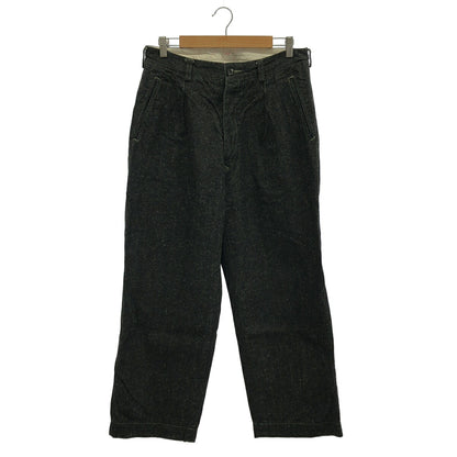 OUTIL Pantalon Melle Cotton Hemp Chino Trousers Black Size 3