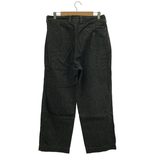 OUTIL Pantalon Melle Cotton Hemp Chino Trousers Black Size 3