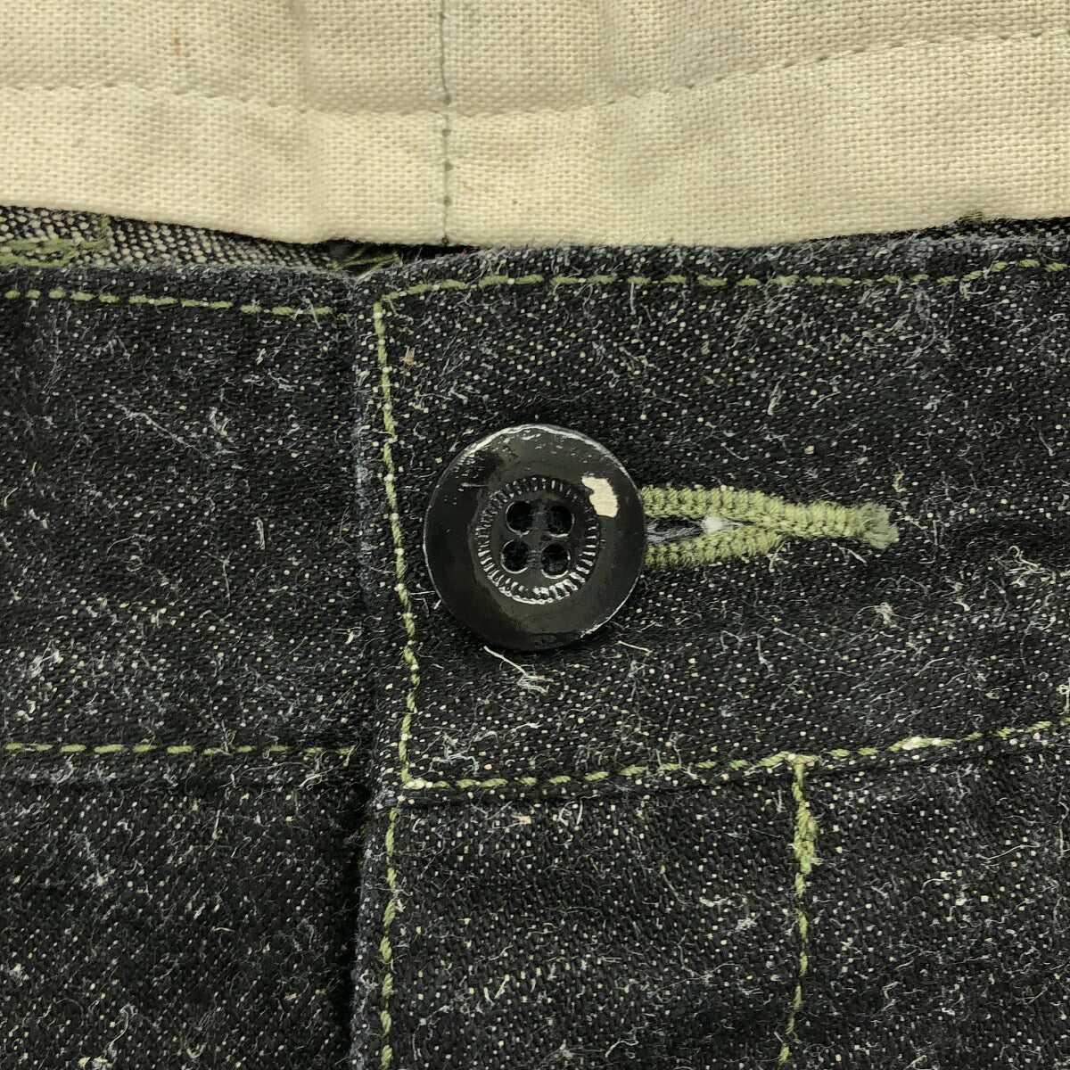 OUTIL Pantalon Melle Cotton Hemp Chino Trousers Black Size 3