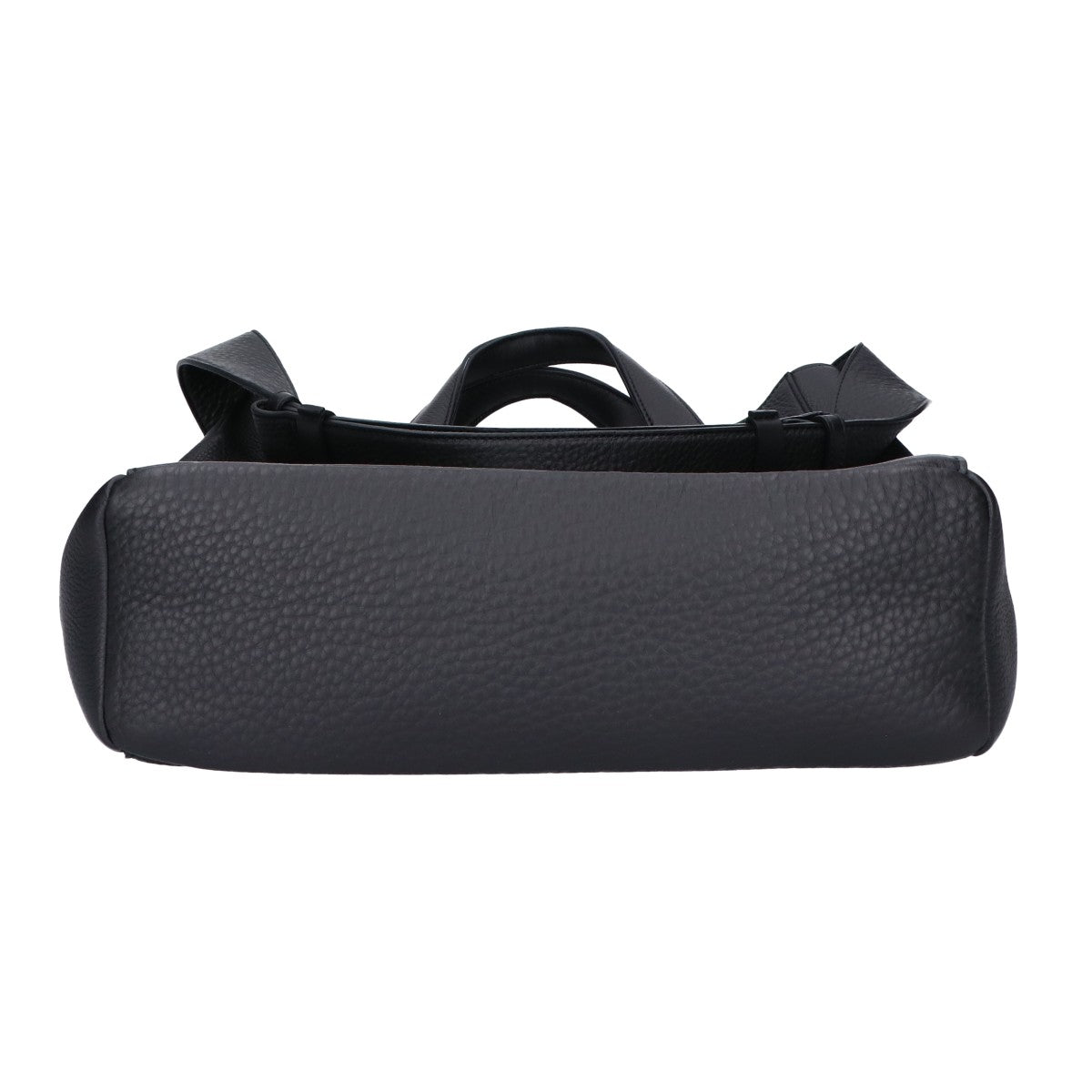 thYme Natural Shrink Leather Tote Bag Black