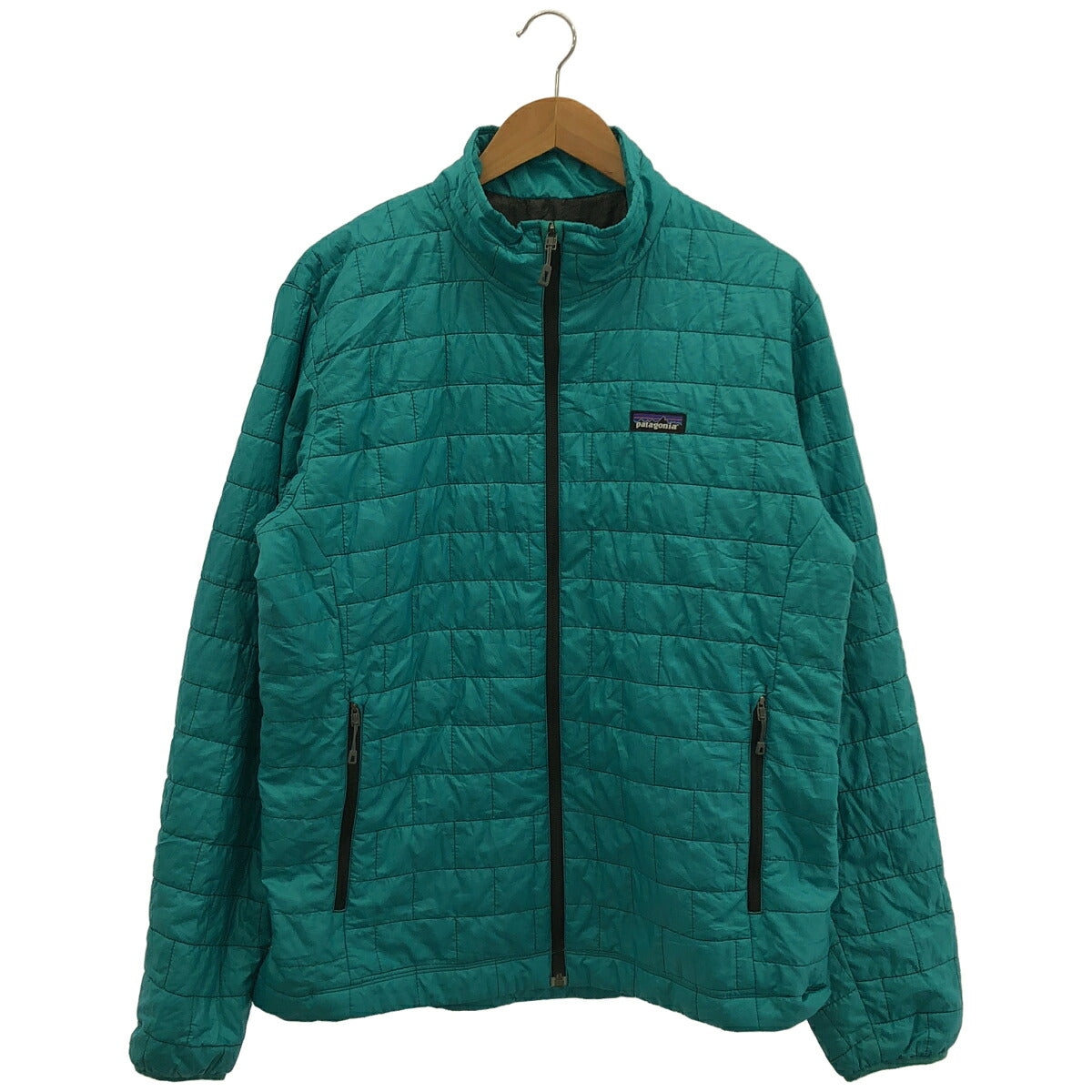 Patagonia '17 Nylon Nano Puff Jacket Turquoise Blue Size L
