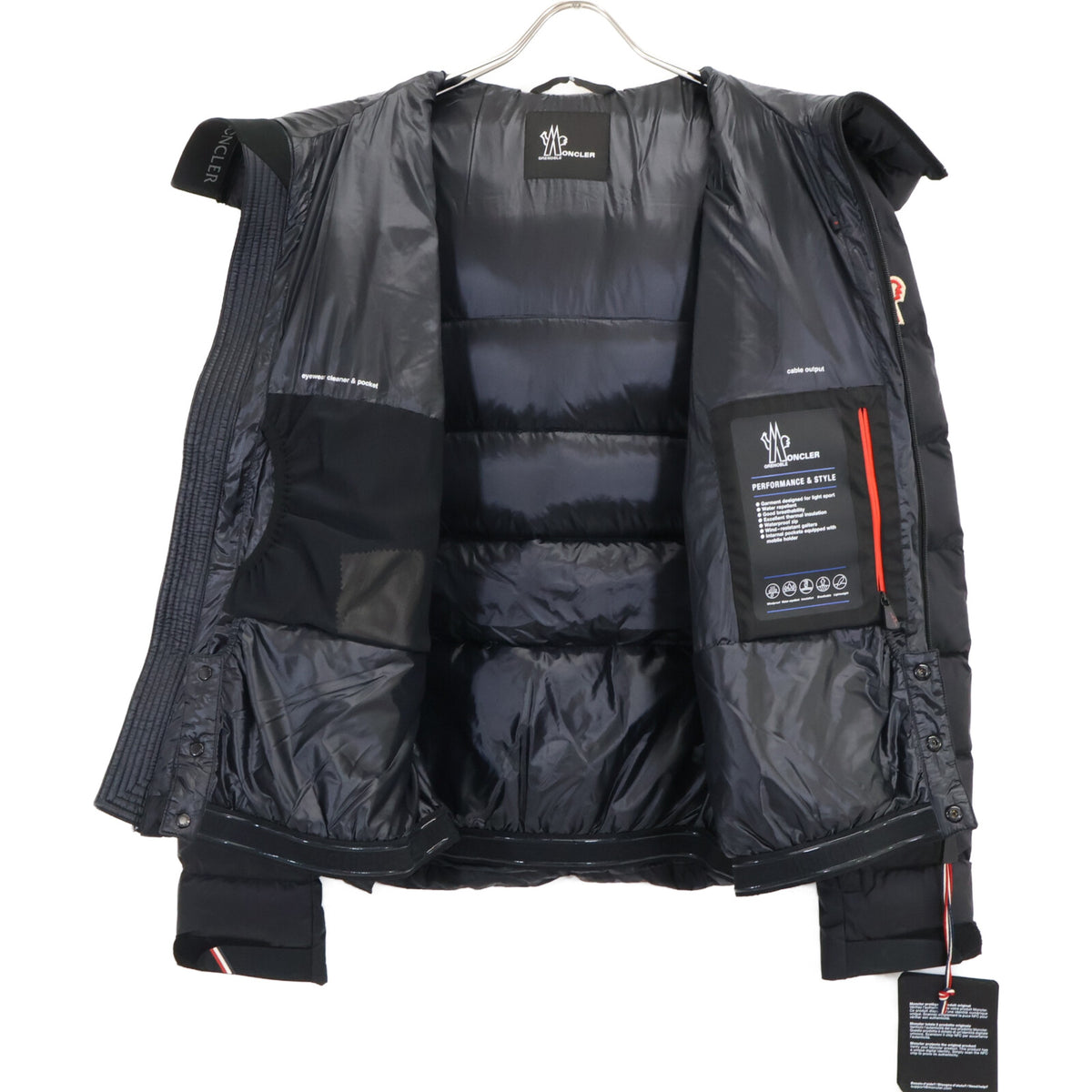 MONCLER GRENOBLE CAMURAC Hooded Down Jacket Black Size 3