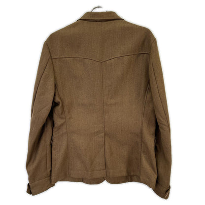 ELNEST FJB Wool Safari Jacket Brown Size 48