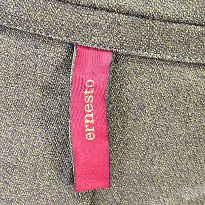ELNEST FJB Wool Safari Jacket Brown Size 48