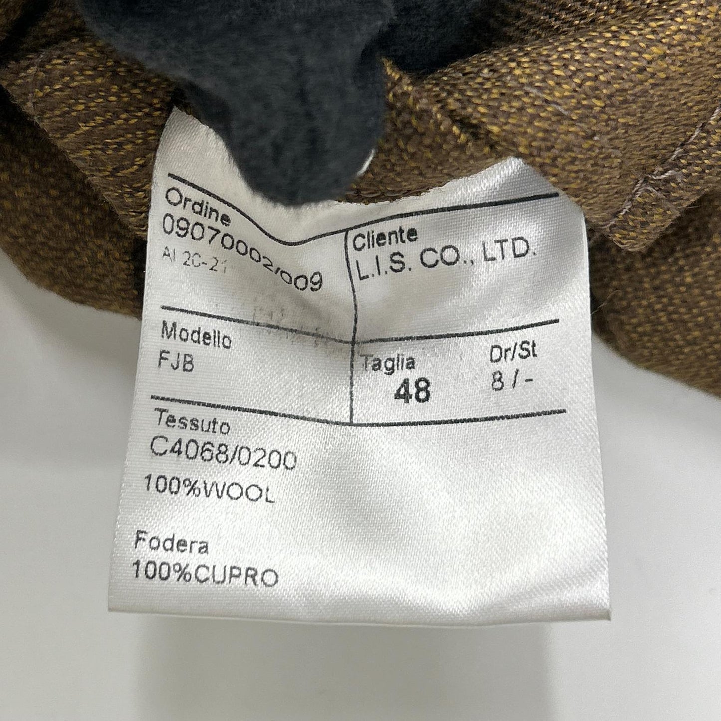 ELNEST FJB Wool Safari Jacket Brown Size 48