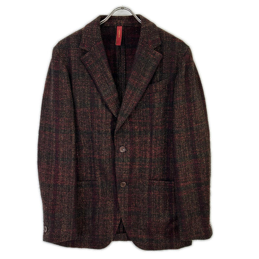 ELNEST Bordeaux Tweed Tailored Blazer Size 46