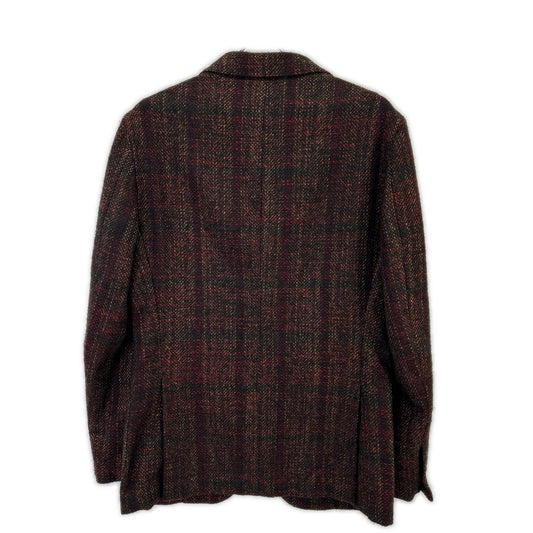 ELNEST Bordeaux Tweed Tailored Blazer Size 46