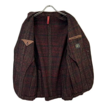 ELNEST Bordeaux Tweed Tailored Blazer Size 46
