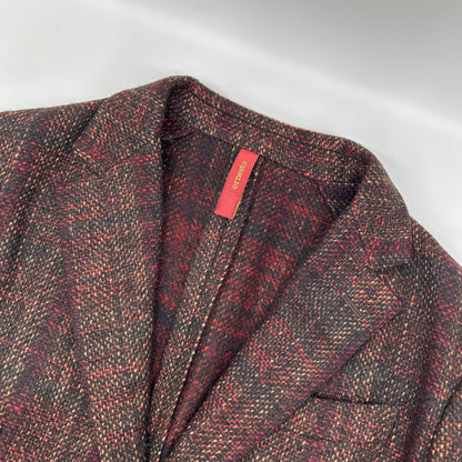ELNEST Bordeaux Tweed Tailored Blazer Size 46