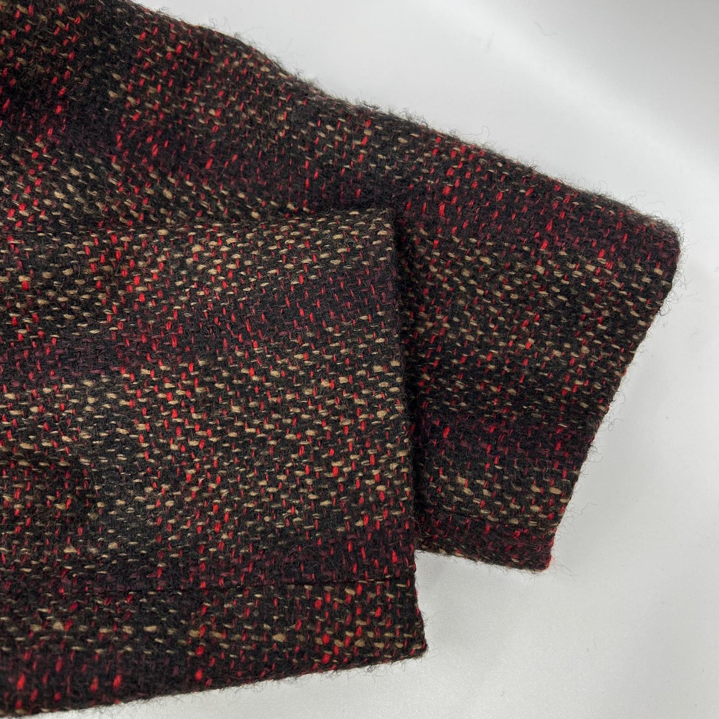 ELNEST Bordeaux Tweed Tailored Blazer Size 46