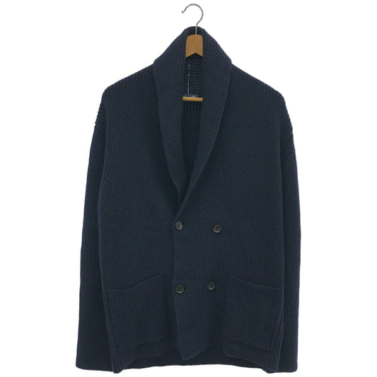 Drumohr Navy Shawl Collar Knit Jacket Size 46