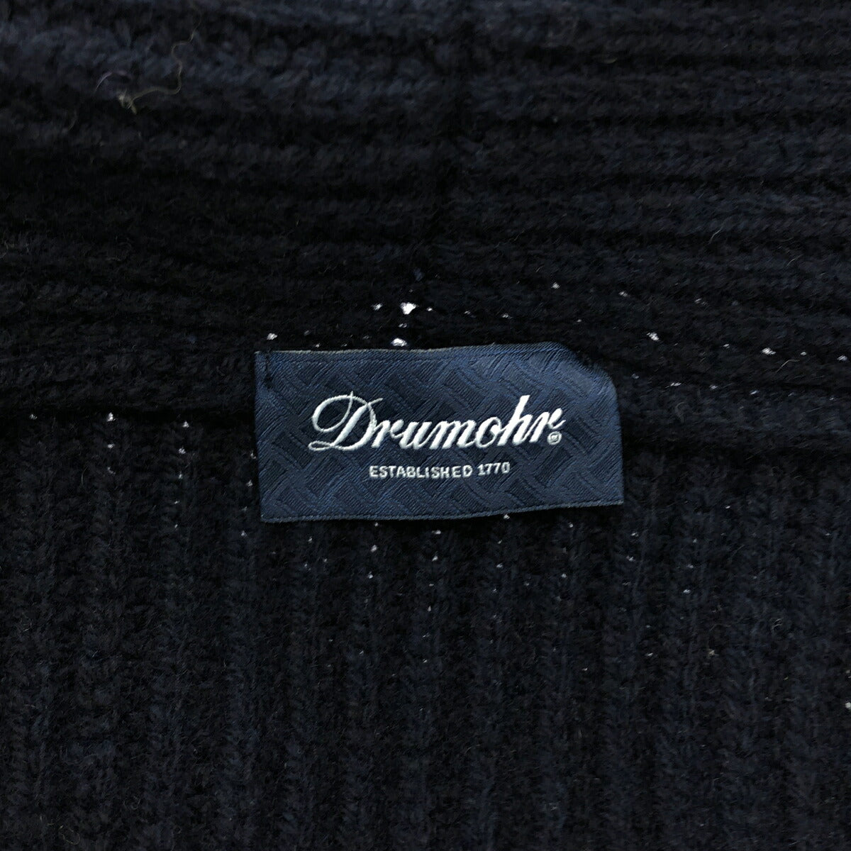 Drumohr Navy Shawl Collar Knit Jacket Size 46