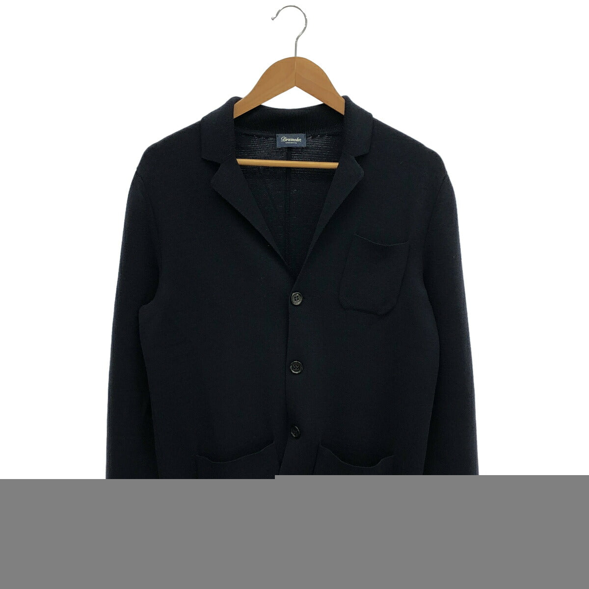 Drumohr Navy 3-Button 3-Pocket Tailored Blazer Size 48