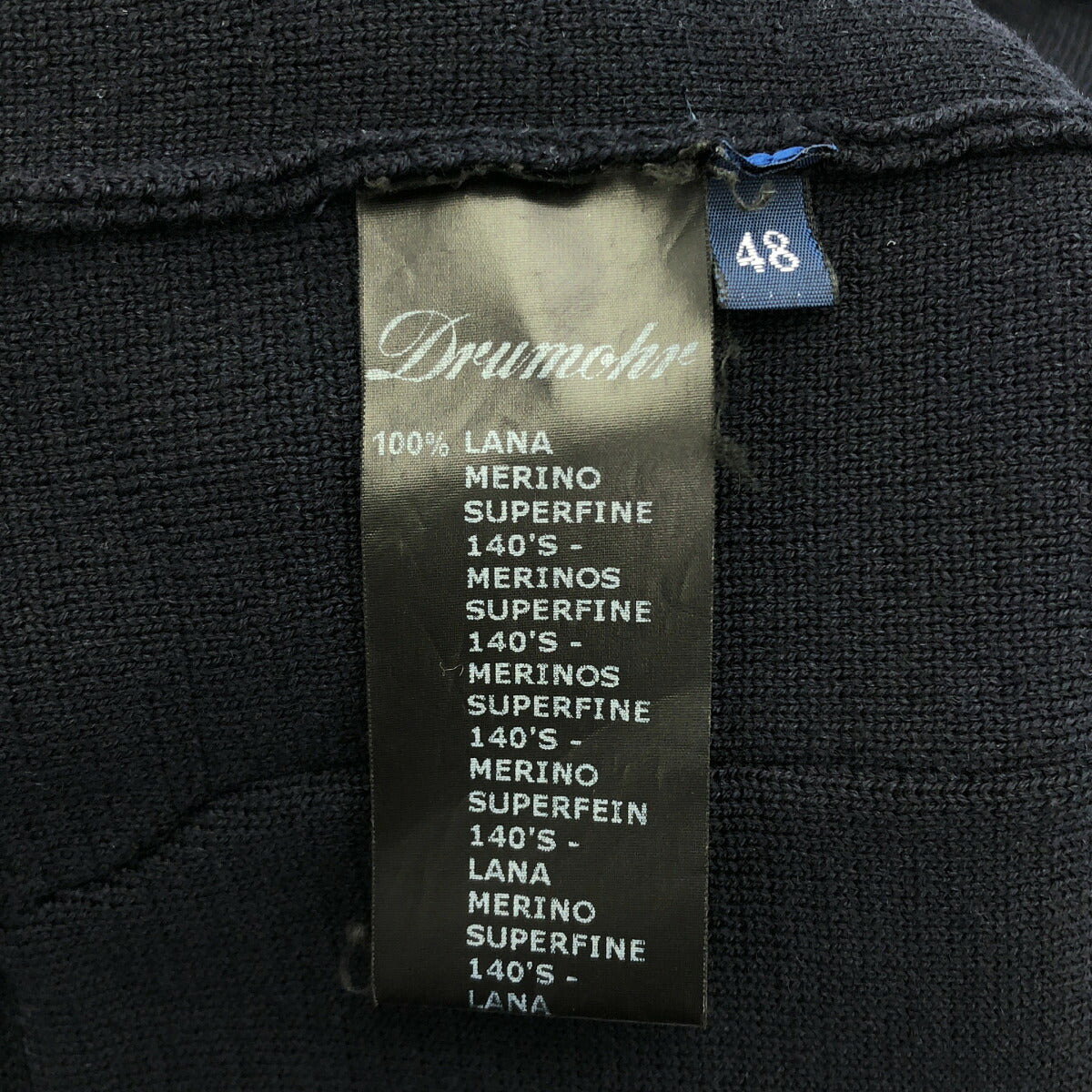 Drumohr Navy 3-Button 3-Pocket Tailored Blazer Size 48