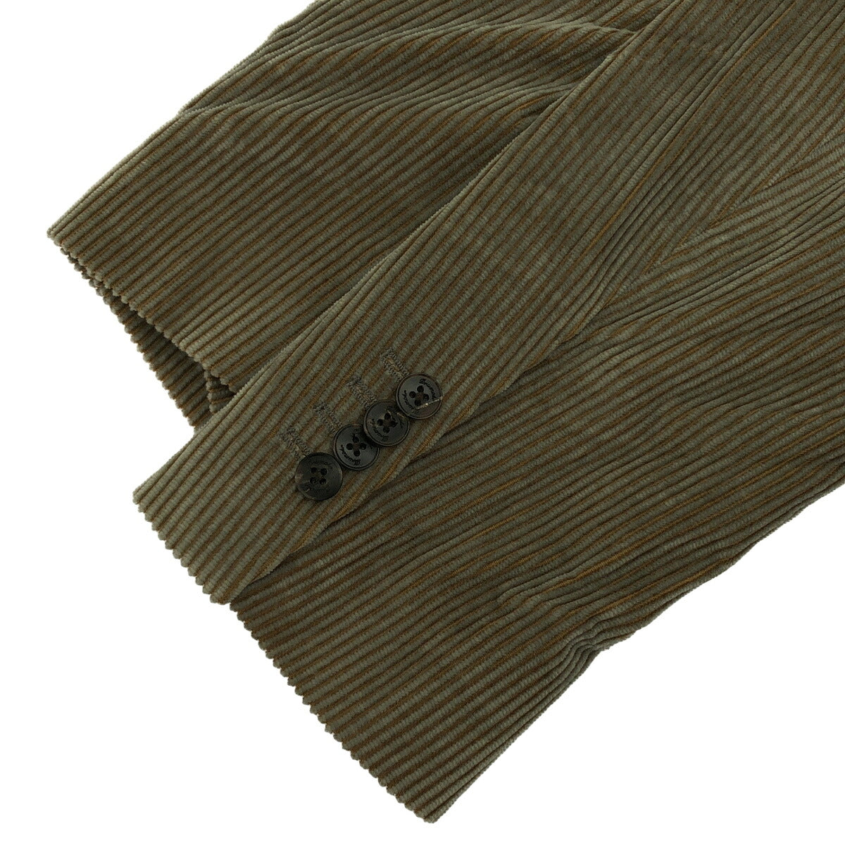 Drumohr Brown Thick Wale Corduroy 3B Lapel Jacket Size 48