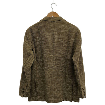 BOSS Brown Tweed Notch Lapel 2B Breasted Jacket Size 52