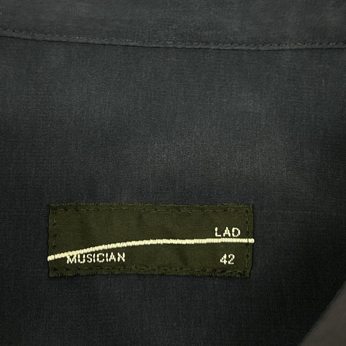 LAD MUSICIAN FW22 Navy Western Painting Big Shirt Size 42