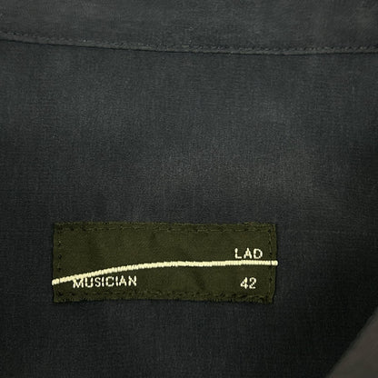 LAD MUSICIAN FW22 Navy Western Painting Big Shirt Size 42