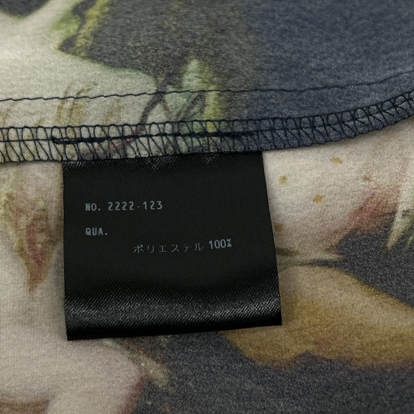 LAD MUSICIAN FW22 Navy Western Painting Big Shirt Size 42
