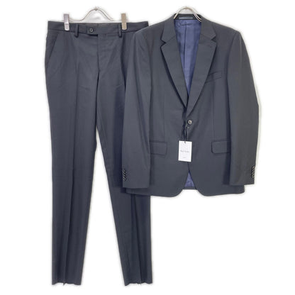 PaulSmith Black Herringbone 2-Button Suit Size XL