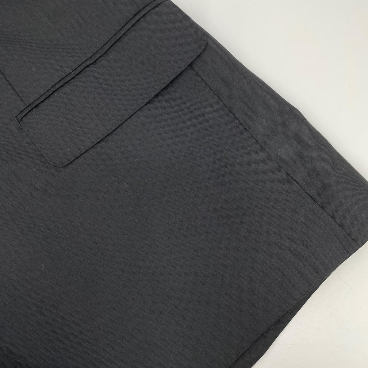 PaulSmith Black Herringbone 2-Button Suit Size XL