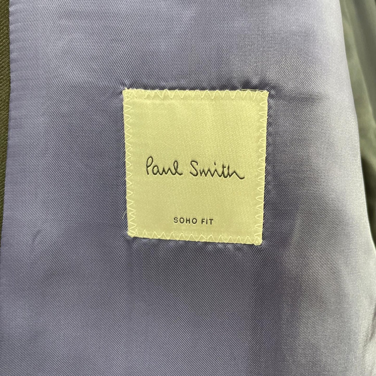 PaulSmith Black Herringbone 2-Button Suit Size XL
