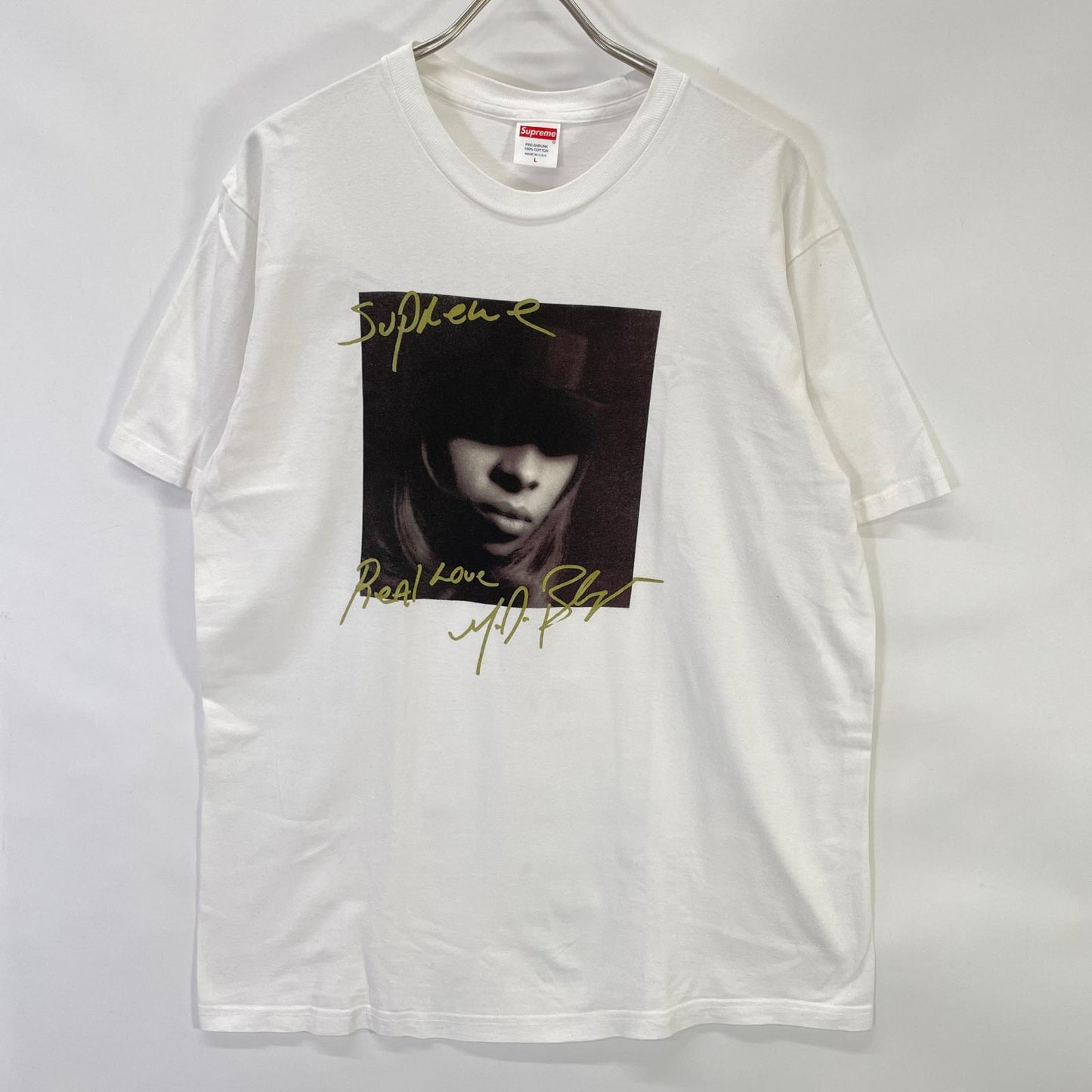 Supreme FW19 White Mary J. Blige T-Shirt Size L