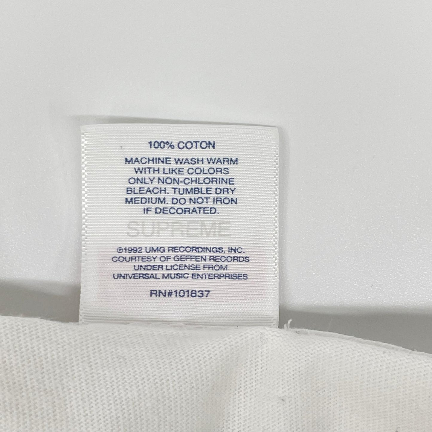 Supreme FW19 White Mary J. Blige T-Shirt Size L