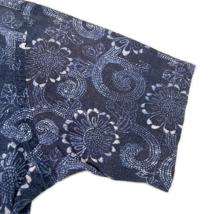 POLObyRalphLauren Blue Linen Cotton Sunflower Shirt Polo Size L