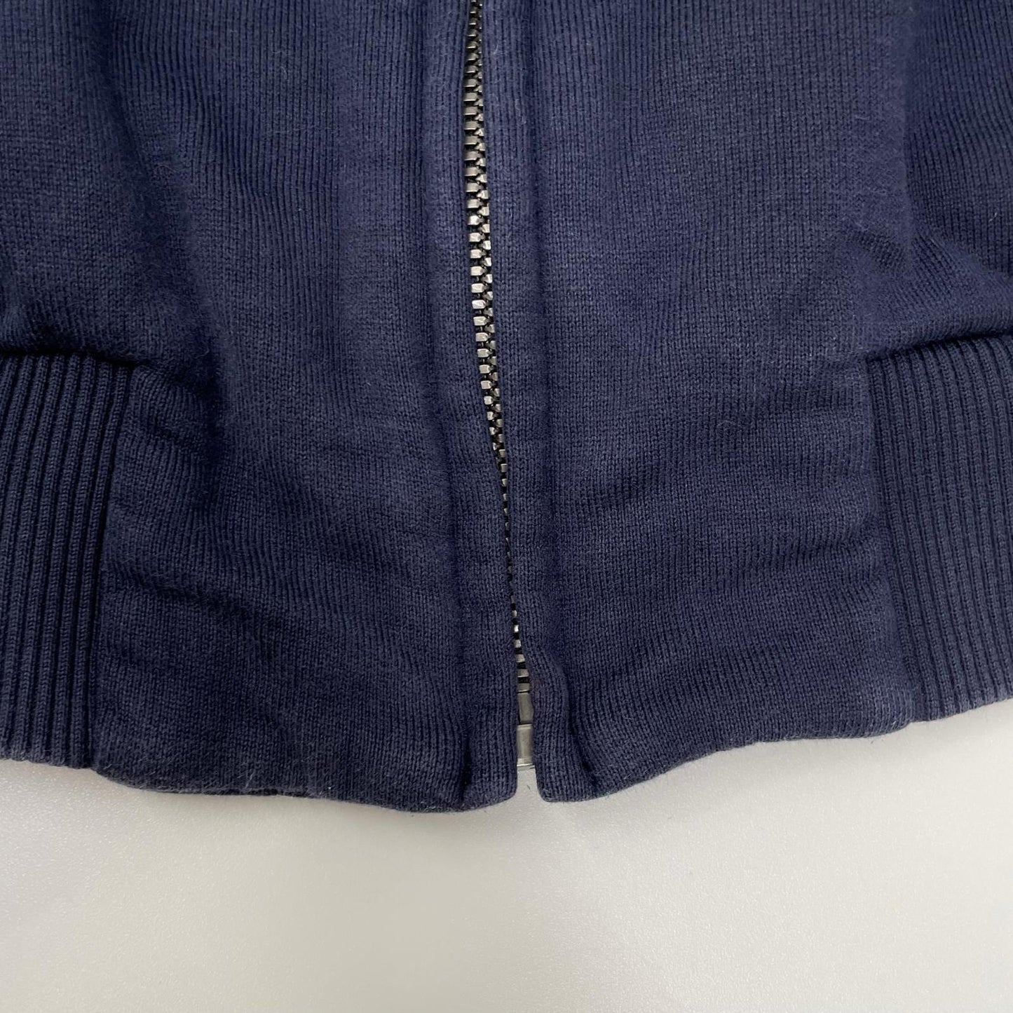 DOLCE&GABBANA Navy Cotton Zip-up Hoodie Size 44