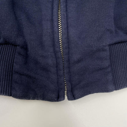DOLCE&GABBANA Navy Cotton Zip-up Hoodie Size 44